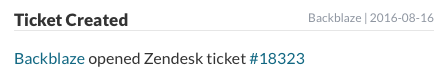 Ticket Created