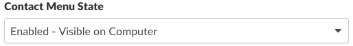 To Enable Contact Menu For All Computers