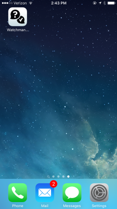 Add Watchman Monitoring to the Home Screen