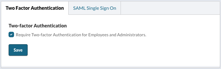 Company Wide Security Two-factor Authentication