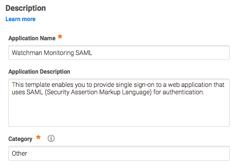 Centrify SAML App Configuration