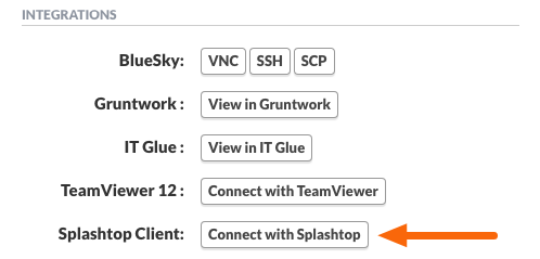 Splashtop Business Integrations Link
