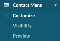 Contact Menu > Customize