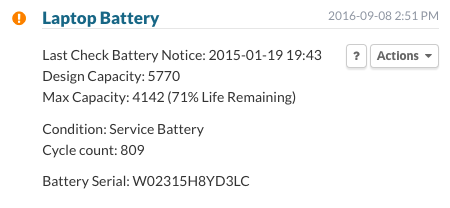 Laptop Battery > Service Battery