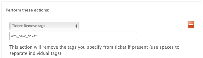 Action Statement: Remove Tag, Send Email