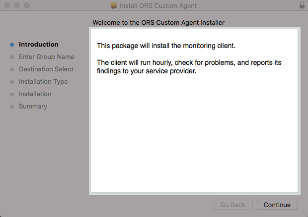 Installer.app Welcome Message