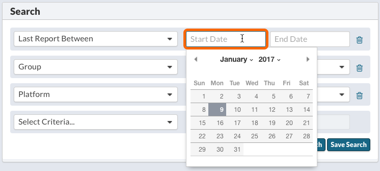 Date Selectors