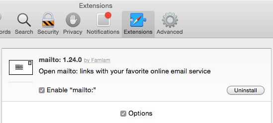 Safari: Extensions