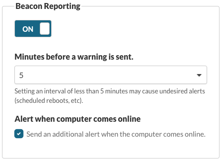 Beacon Reporting