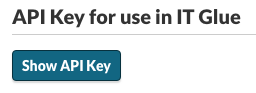 Generate API Key / Show API Key