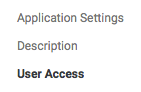Select User Access