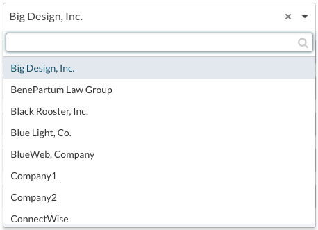 Select ConnectWise Company