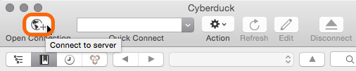 Mac: Cyberduck > Open Connection
