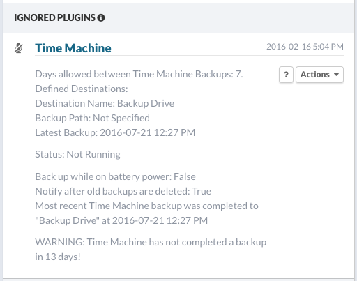 Ignored Plugins