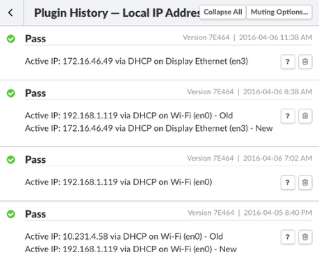 Local LAN IP Address Plugin History