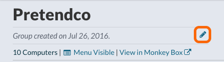 Group Description in Group Overview
