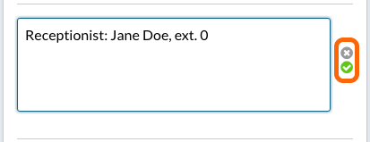 Inline editing of the Description: Save