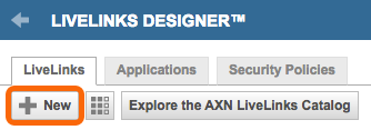 Click the New Livelinks Designer