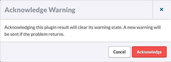 Acknowledge Warning