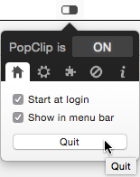 Quit PopClip