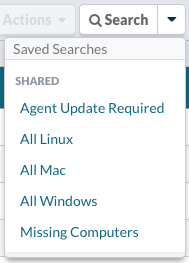 Use a Saved Search or apply your own search criteria