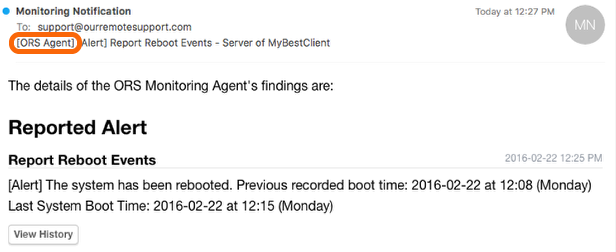 Subject Line Prefix