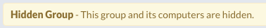 Hidden Group Notification