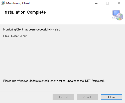 Installation Complete