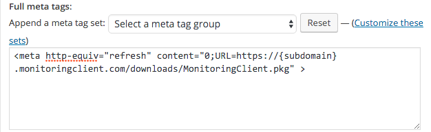 Full meta tags