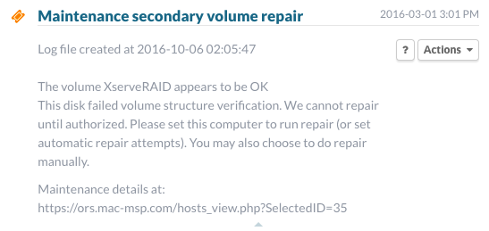 Maintenance boot disk verification