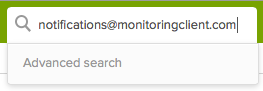 Search for the Notifications User