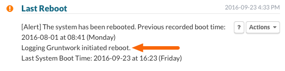 Gruntwork initiated Reboot Event