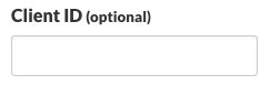 Client ID (optional)