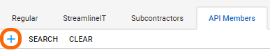 Click + to add a new API User